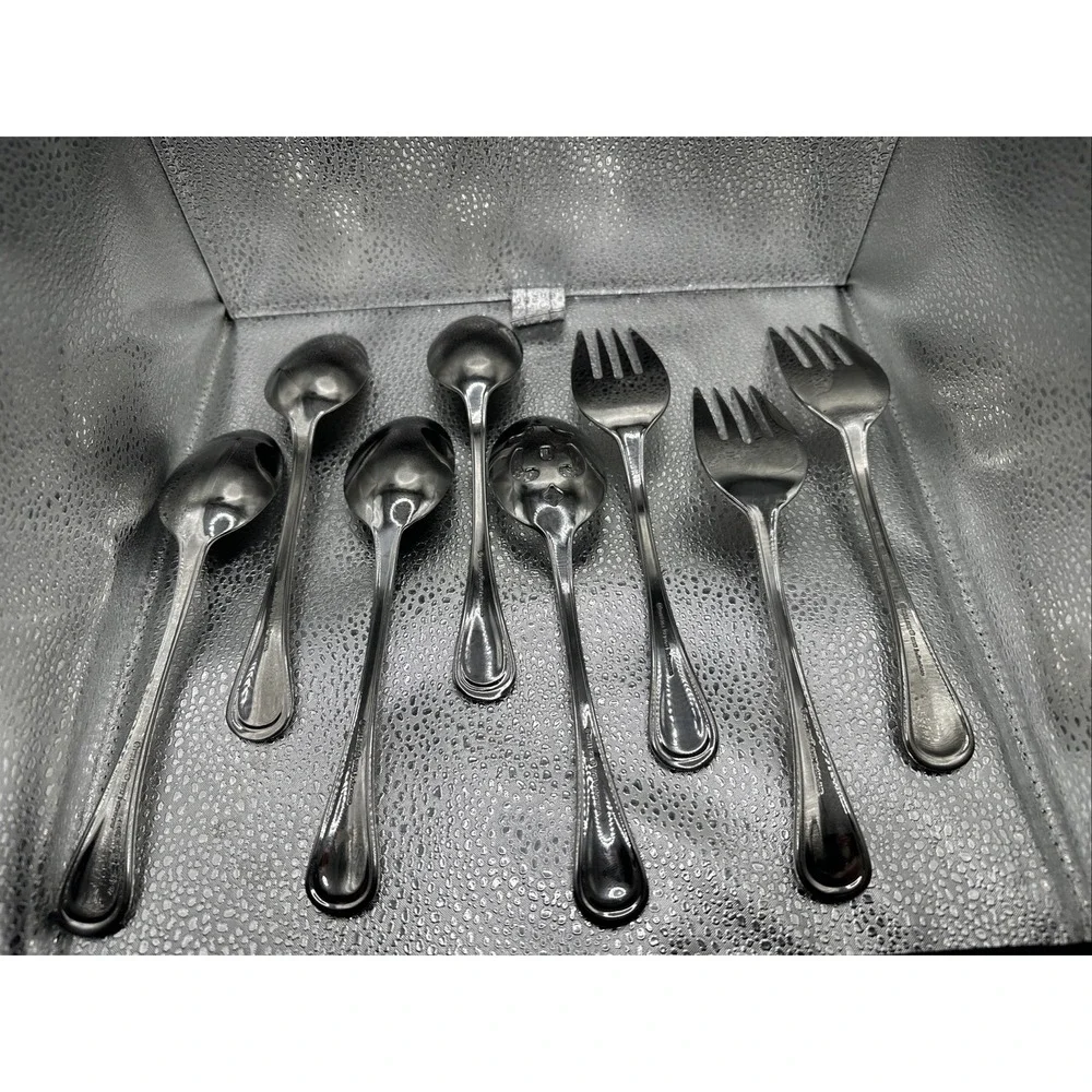 Wallace‎ Silverplate Serving Utensils Lot Of 8 Wheat Basket EP Bronze Vintage